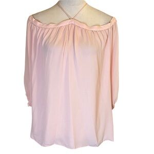 1. State Light Pink Off-Shoulder Blouse